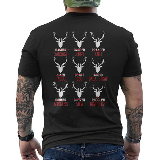 Deer Hunting All Of Santa's Reindeer Men T-Shirt