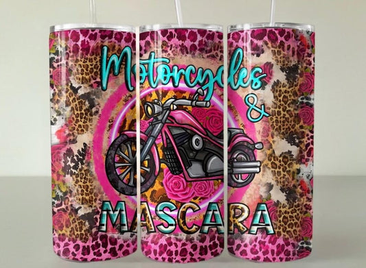 Motocycles & Mascara Leopard Tumbler 20oz