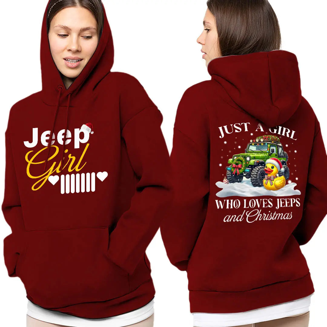 Jeep Christmas Gifts Jeep Girl Pocket Hoodie Supler Store