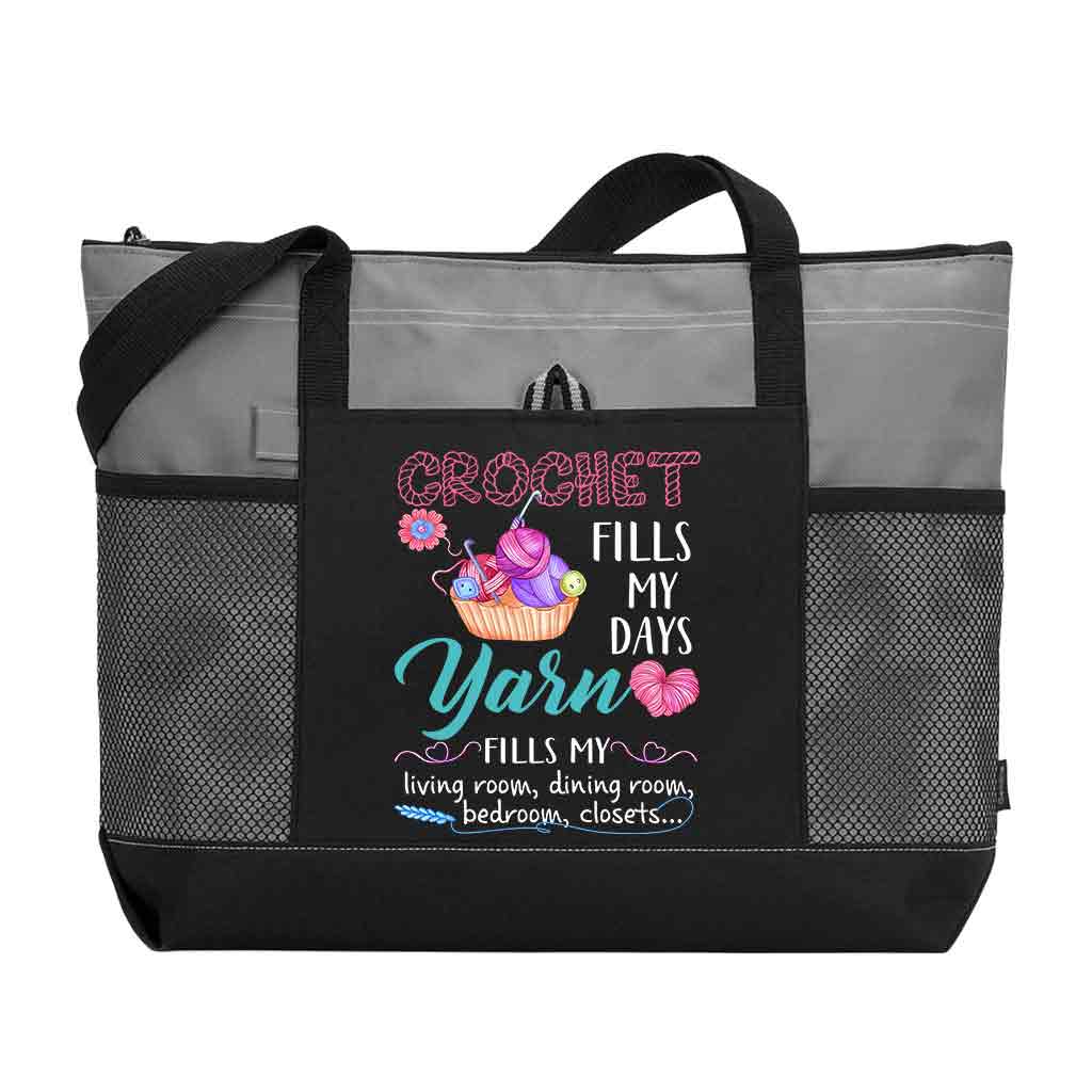 Crochet Fill My Days Tote Bag Supler Store