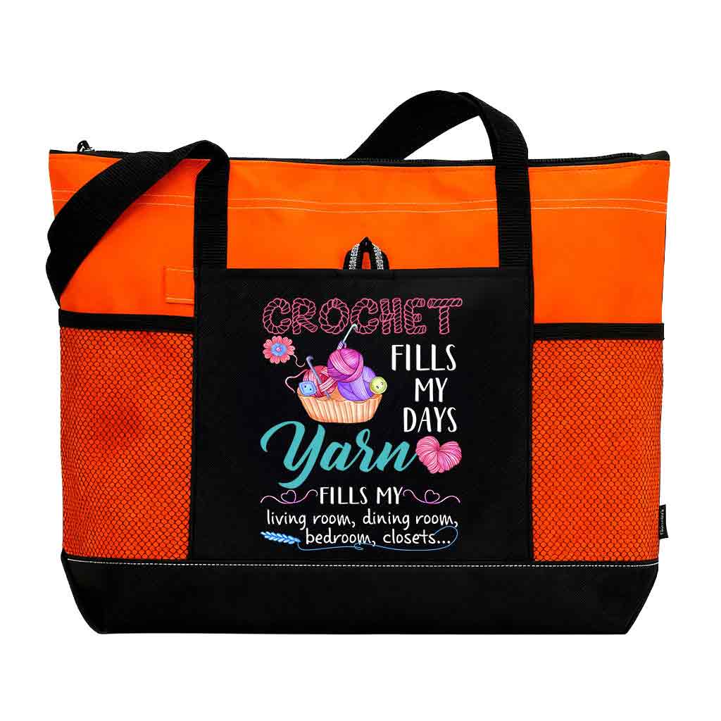 Crochet Fill My Days Tote Bag Supler Store