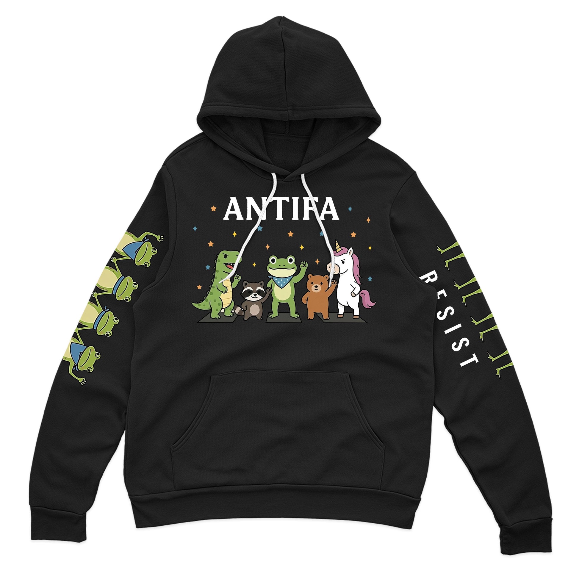 Antifa Portland Frog Resist Hoodie T-Shirt Supler Store