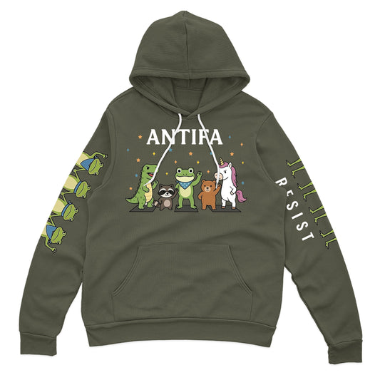 Antifa Portland Frog Resist Hoodie T-Shirt Supler Store