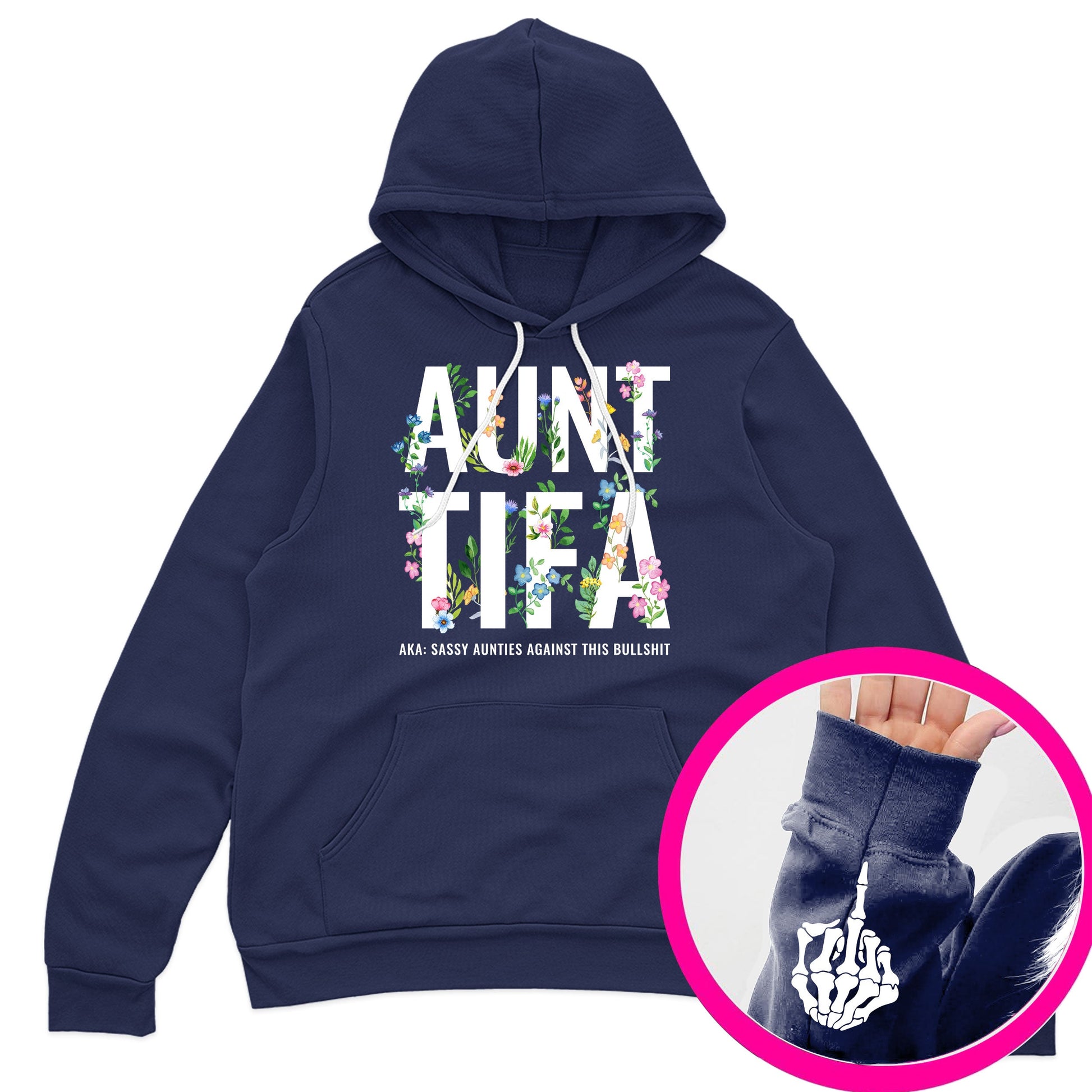 Antifa Floral Funny Hand Hoodie T-Shirt Supler Store