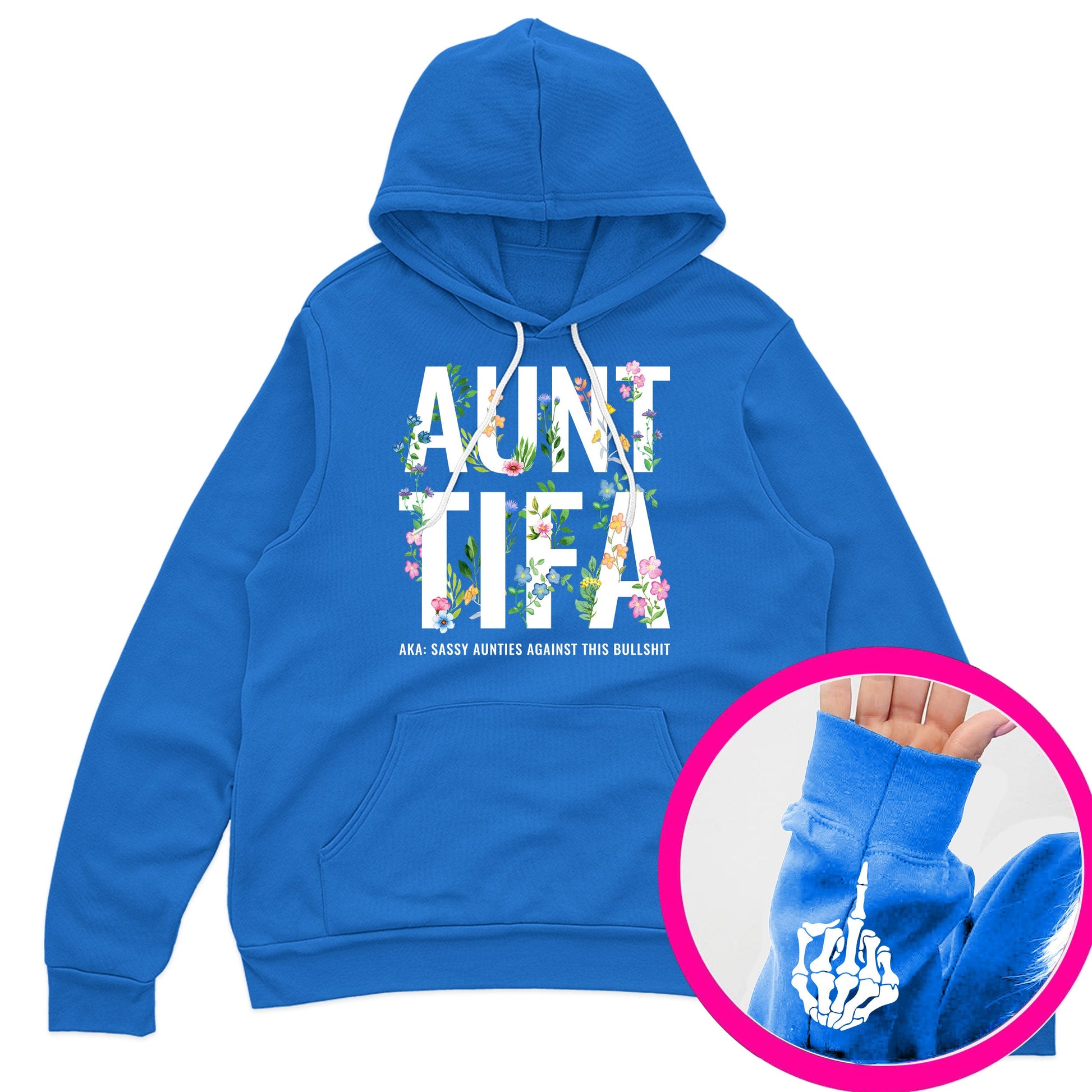 Antifa Floral Funny Hand Hoodie T-Shirt Supler Store