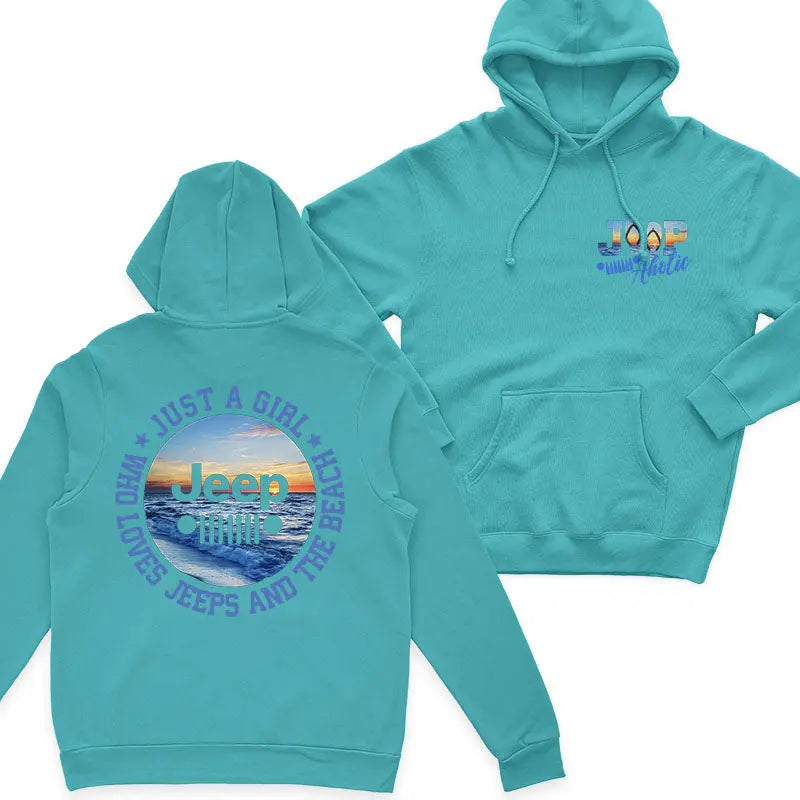 Just a Girl Who Loves Jeeps and The Beach T-Shirt Supler Store