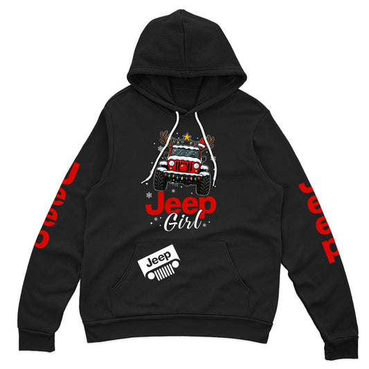 Jeep Girl Merry Christmas Hoodie Supler Store