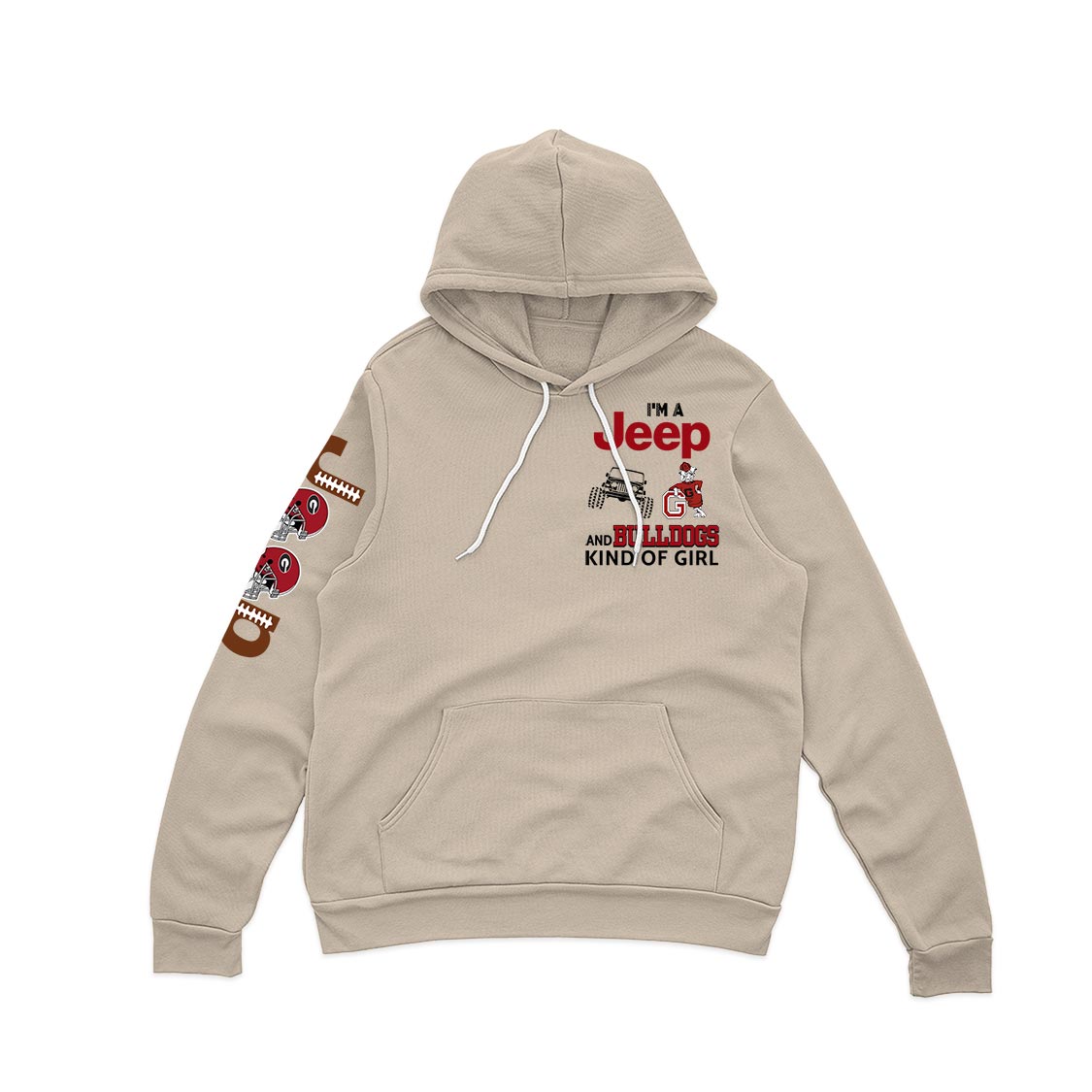 Georgia Bulldogs Football Jp Kinda Girl Quarter Zip Sweater Supler Store