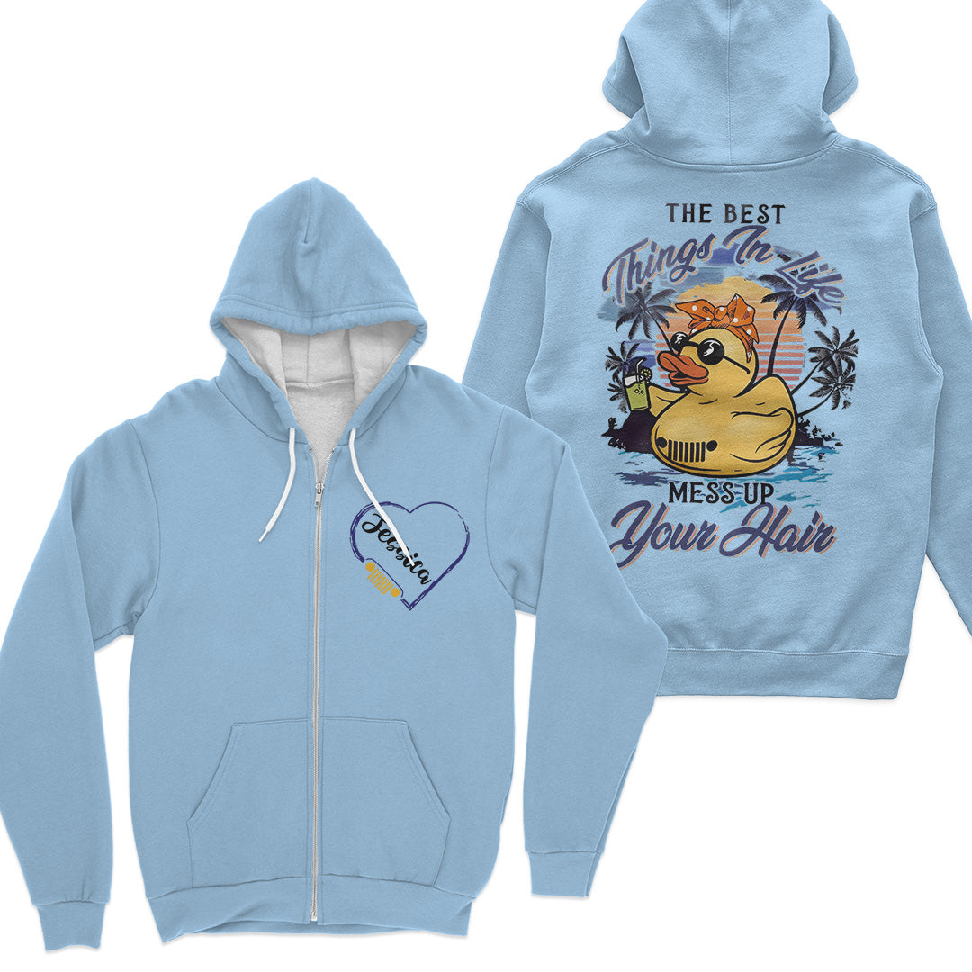 Personalized Jeep The Best Things In Life Quarter Zip Sweatshirt Supler Store