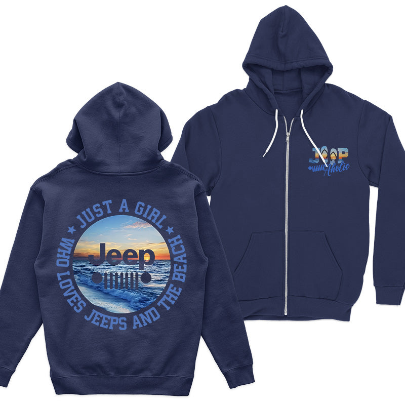 Just a Girl Who Loves Jeeps and The Beach Tank Top Supler Store