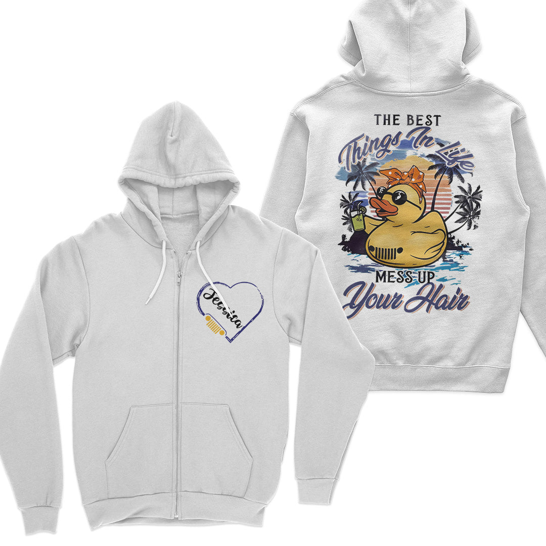 Personalized Jeep The Best Things In Life Quarter Zip Sweatshirt Supler Store