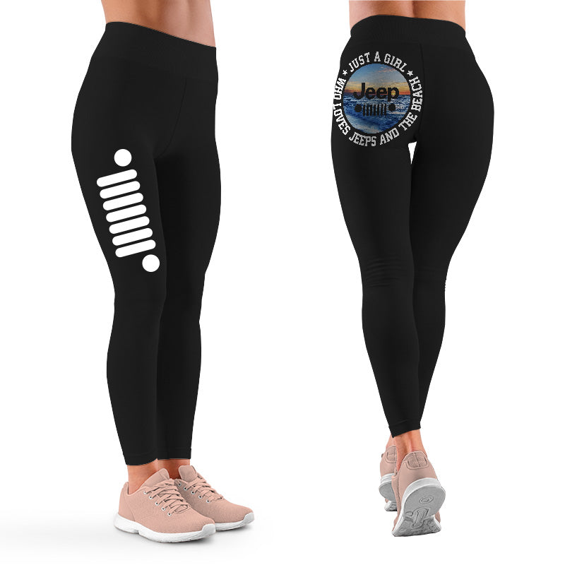 Just a Girl Who Loves Jeeps and The Beach Tank Top Supler Store