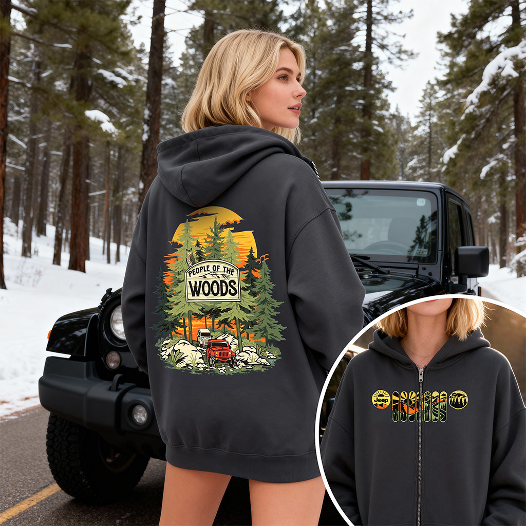 Jeep In The Woods Hoodie T-Shirt Supler Store