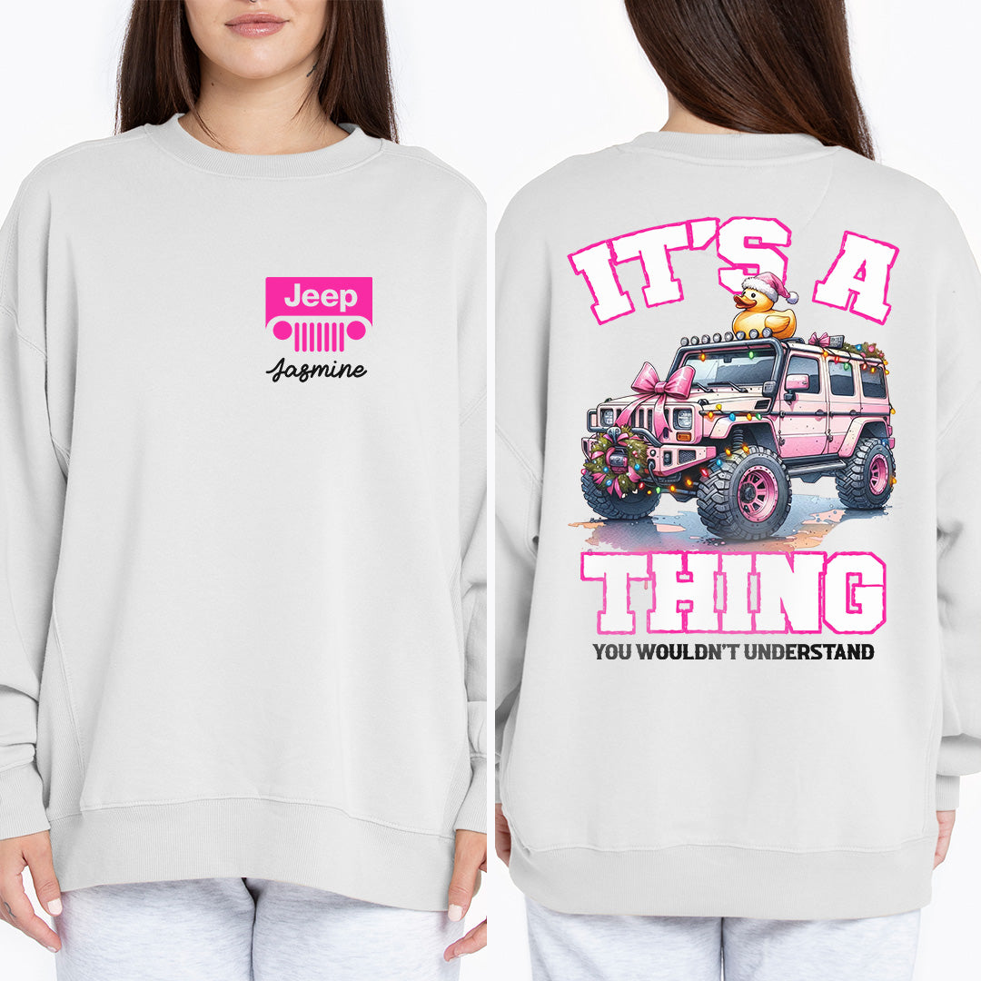 Personalized It's a Jeep Thing Christmas Duck T-Shirt Supler Store