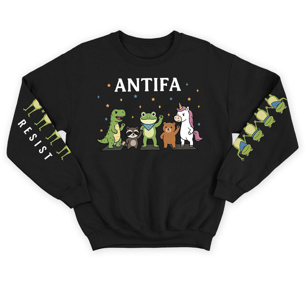 Antifa Portland Frog Resist Hoodie T-Shirt Supler Store