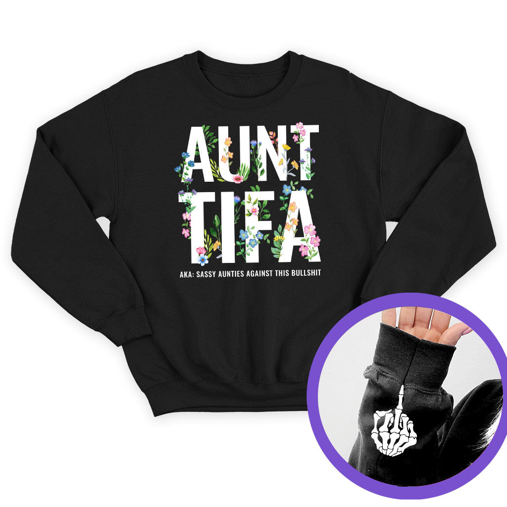 Antifa Floral Funny Hand Hoodie T-Shirt Supler Store
