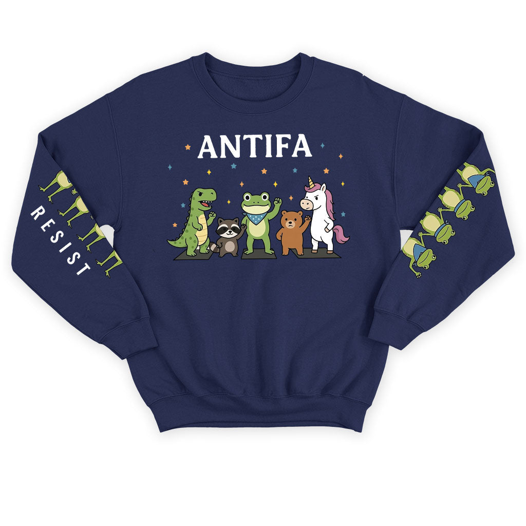 Antifa Portland Frog Resist Hoodie T-Shirt Supler Store