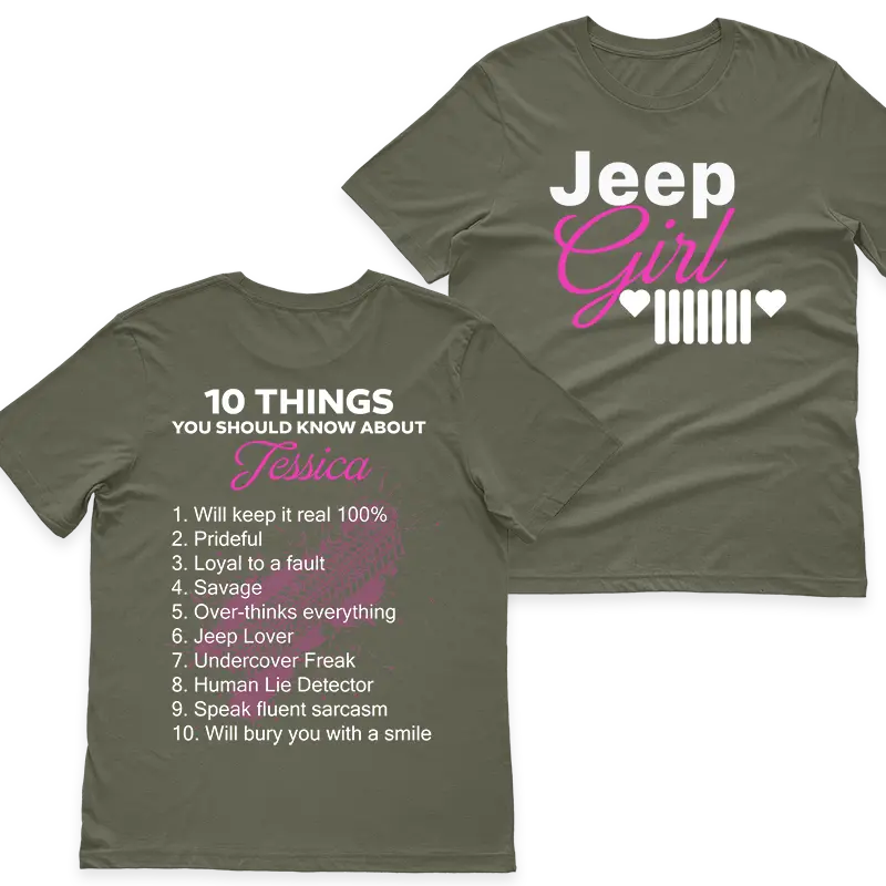 Personalized Jeep Girl Lover T-Shirt Supler Store