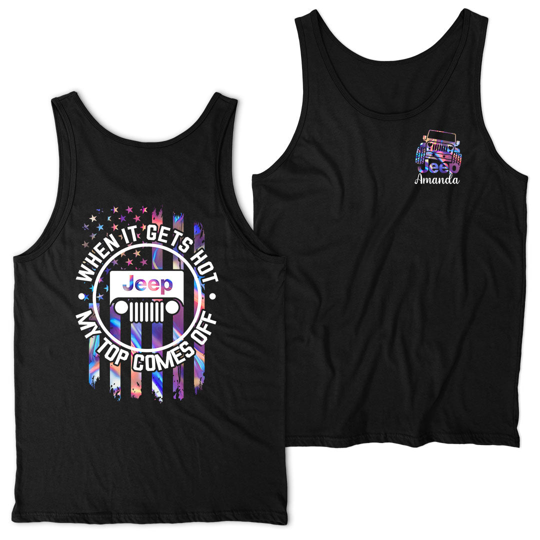 Personalized Jeep When It Gets Hot Tank Top Supler Store
