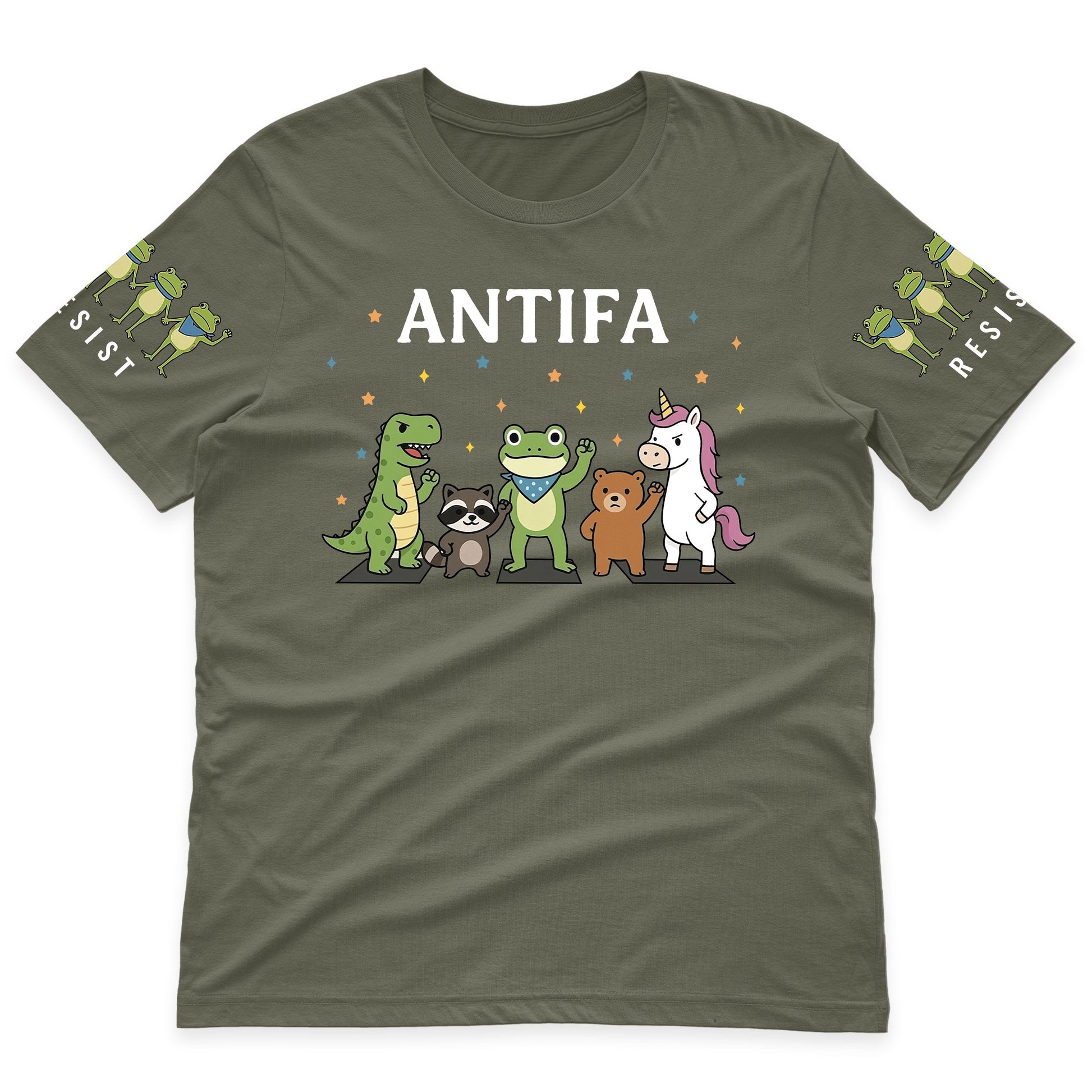 Antifa Portland Frog Resist Hoodie T-Shirt Supler Store