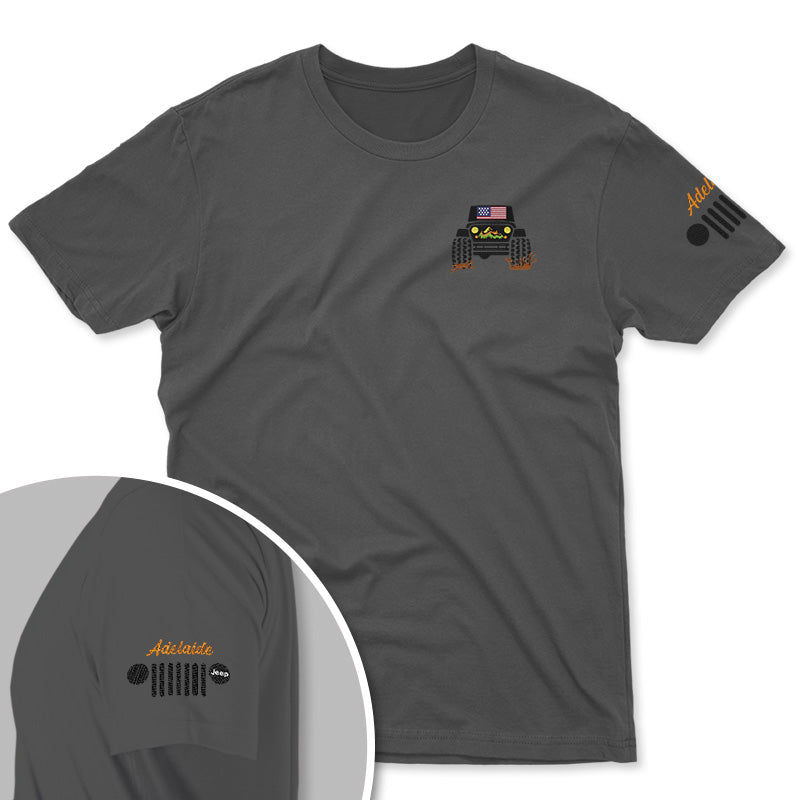 Personalized American Jeep Offroad Embroidered T-Shirt Hoodie Supler Store