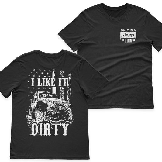 Jeep Offroad American Flag Get Dirty Men's T-Shirt Hoodie Supler Store