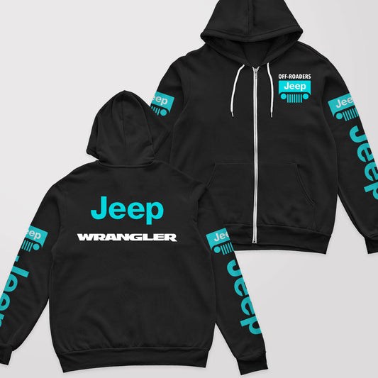 Jeep Wrangler Offroaders Zip Hoodie Supler Store