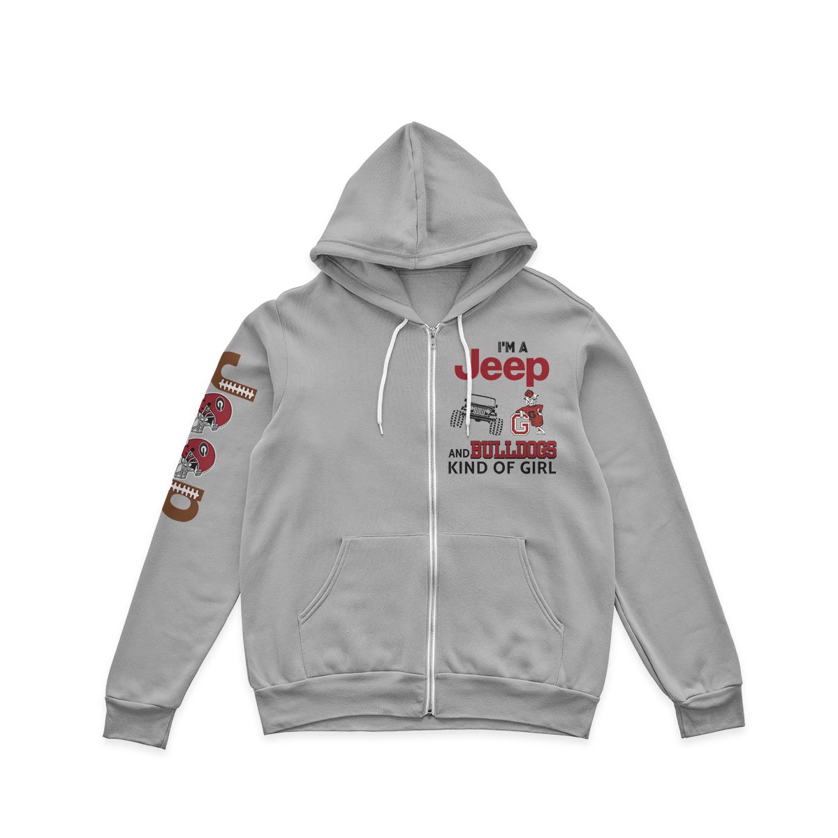 Georgia Bulldogs Football Jp Kinda Girl Quarter Zip Sweater Supler Store