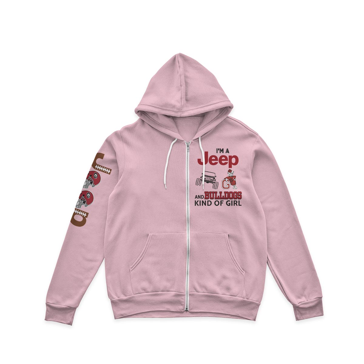 Georgia Bulldogs Football Jp Kinda Girl Quarter Zip Sweater Supler Store