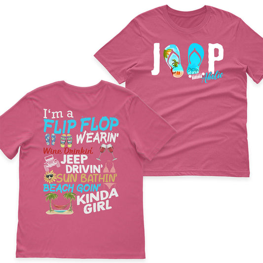 I'm A Flip Flop Wine Drinkin' Jeep Drivin' Girl T-Shirt Hoodie Supler Store