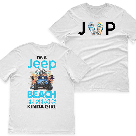 I'm A Jeep Beach Flip Flops Kinda Girl T-Shirt Hoodie Supler Store