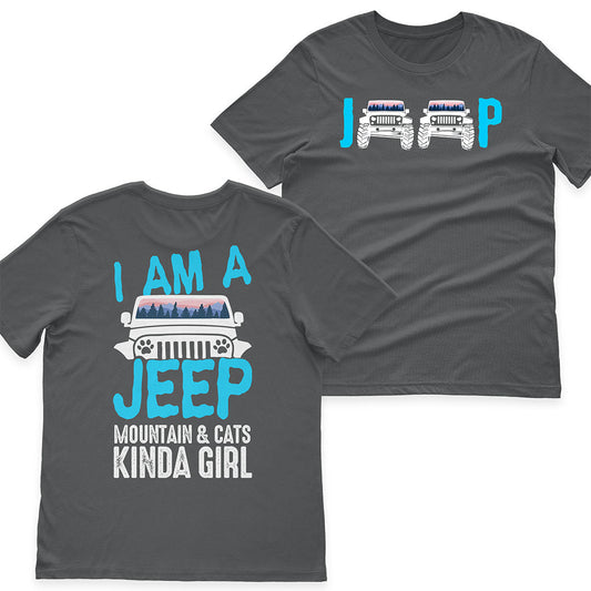 I'm A Jeep Mountain & Cats Kinda Girl T-Shirt Hoodie Supler Store