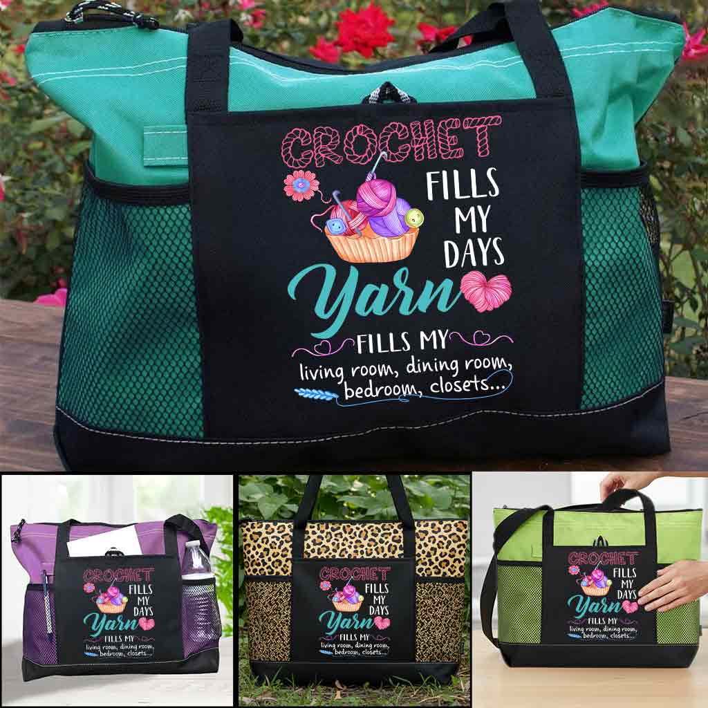 Crochet Fill My Days Tote Bag Supler Store